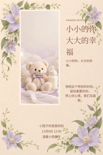 小脚丫纪念的真实版式预览