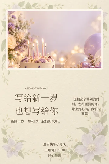 烛光小窗的真实版式预览